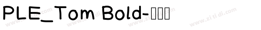 PLE_Tom Bold字体转换